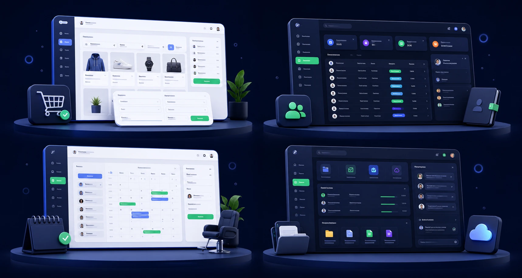 Online buyurtma tizimi, CRM, booking va client portal namunalari
